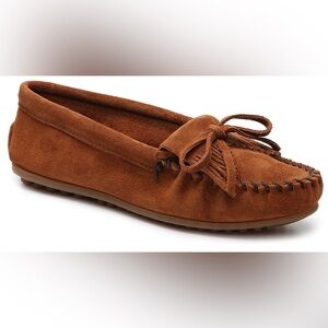 MINNETONKA Kilty moccasins- Cognac-women’s size 8